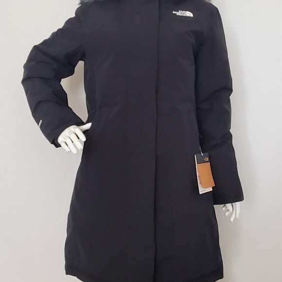 THE NORTH FACE ARCTIC PARKA WARM WINTER JACKET TNF BLACK size S M L XL XXL XXXL - Picture 1 of 3
